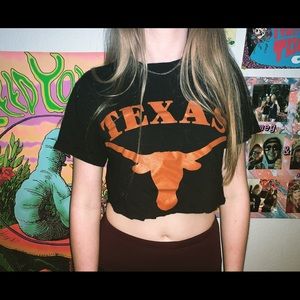 Small UT cropped T-shirt